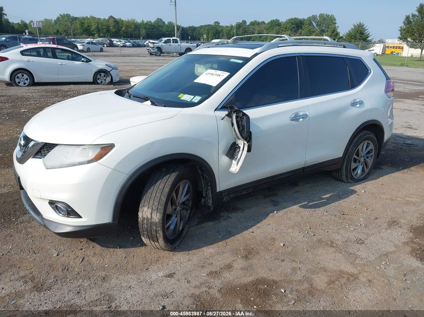 2014 Nissan Rogue, Угон, IAAI, VIN 5N1AT2MVXEC846733 — фото 2