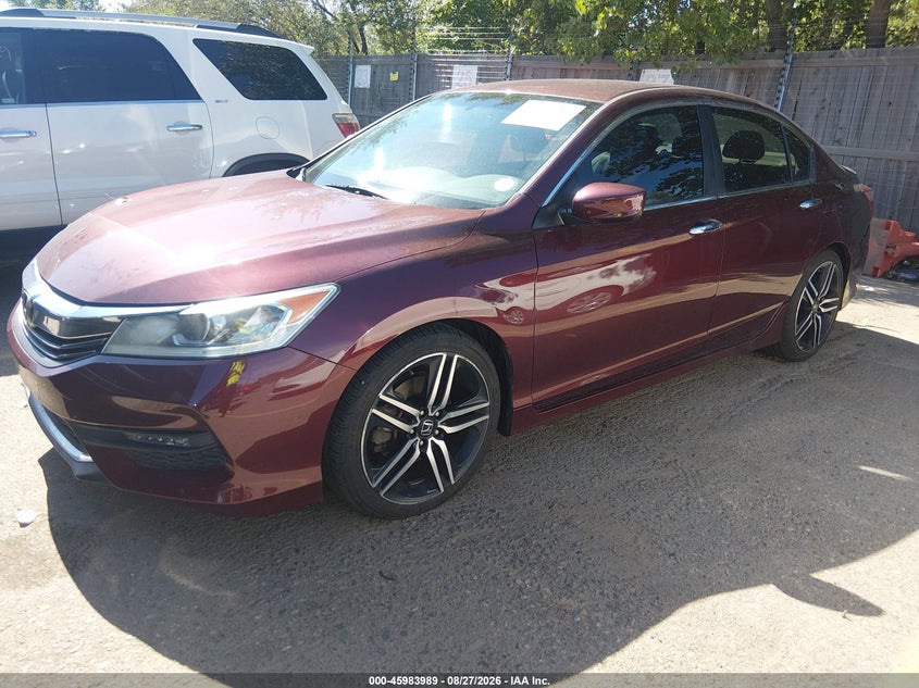 2016 Honda Accord, Удар ззаду, IAAI, VIN 1HGCR2F52GA105291 — фото 2
