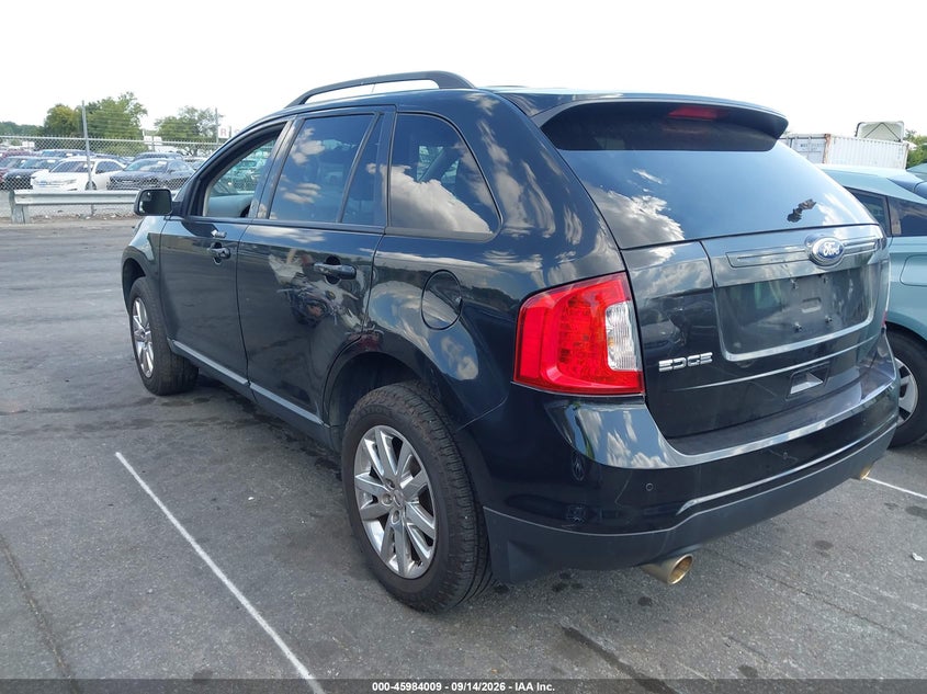 Vin: 2fmdk3jc1dbc25128, lot: 46483282, ford edge sel 20133