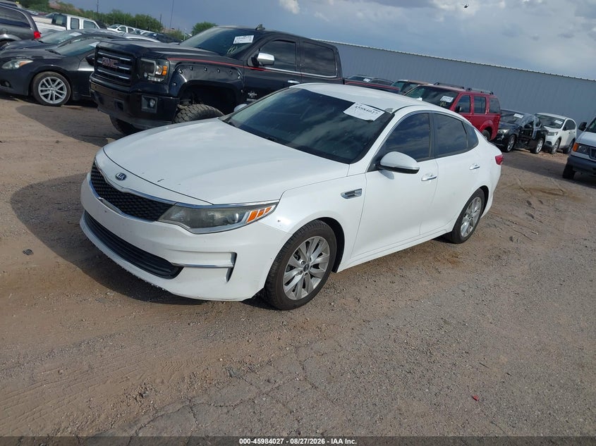 2016 Kia Optima, Front End, IAAI, VIN 5XXGT4L34GG045924 — photo 2
