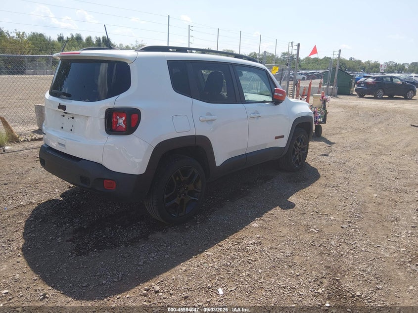 Vin: zacnjbbb5lpl76279, lot: 46483320, jeep renegade orange edition 4x4 20204