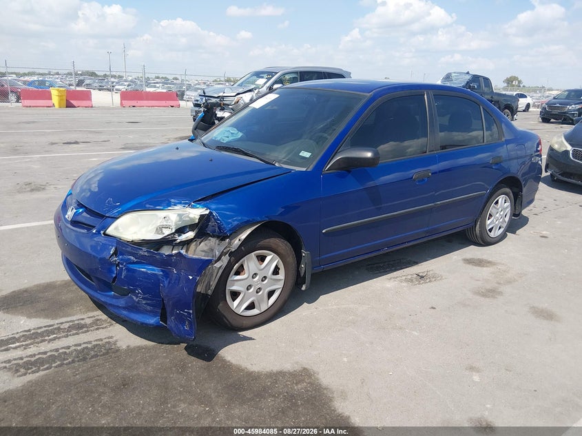 2004 Honda Civic, Left Front, IAAI, VIN 2HGES16334H580564 — photo 2