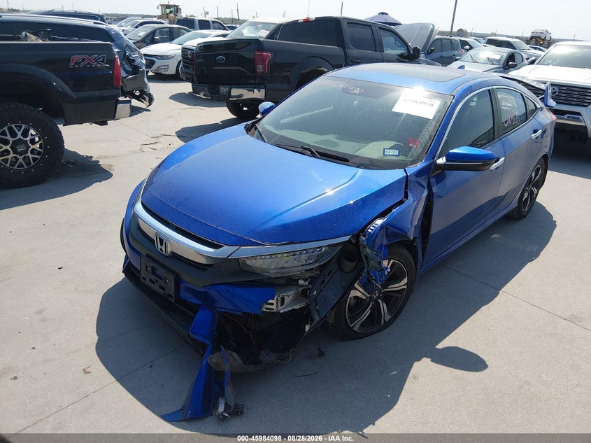 2016 Honda Civic, Левый бок, IAAI, VIN 19XFC1F99GE022660 — фото 2