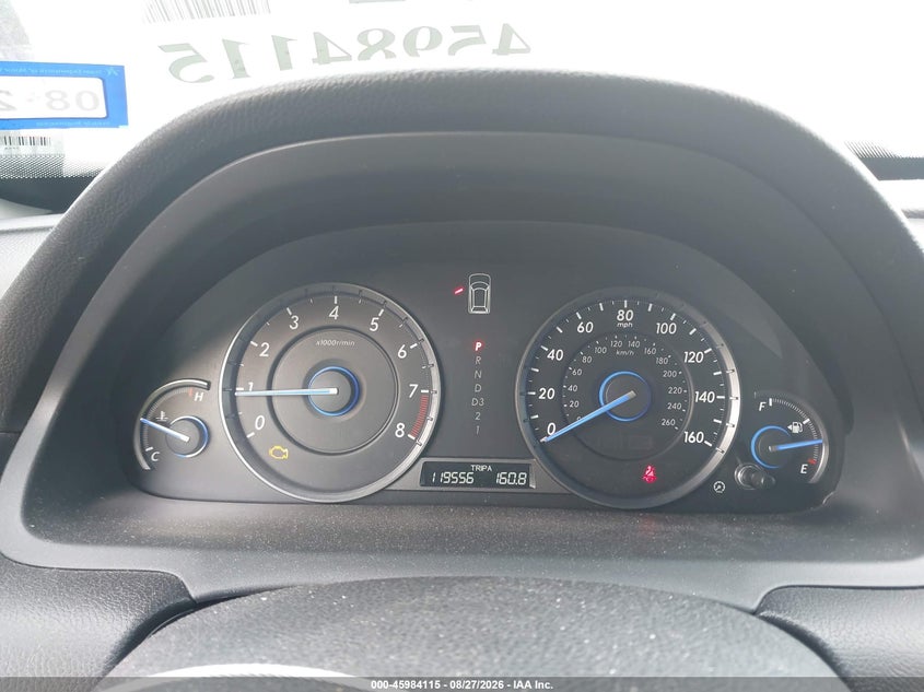 HONDA CROSSTOUR 2012 VIN 5J6TF3H51CL002494