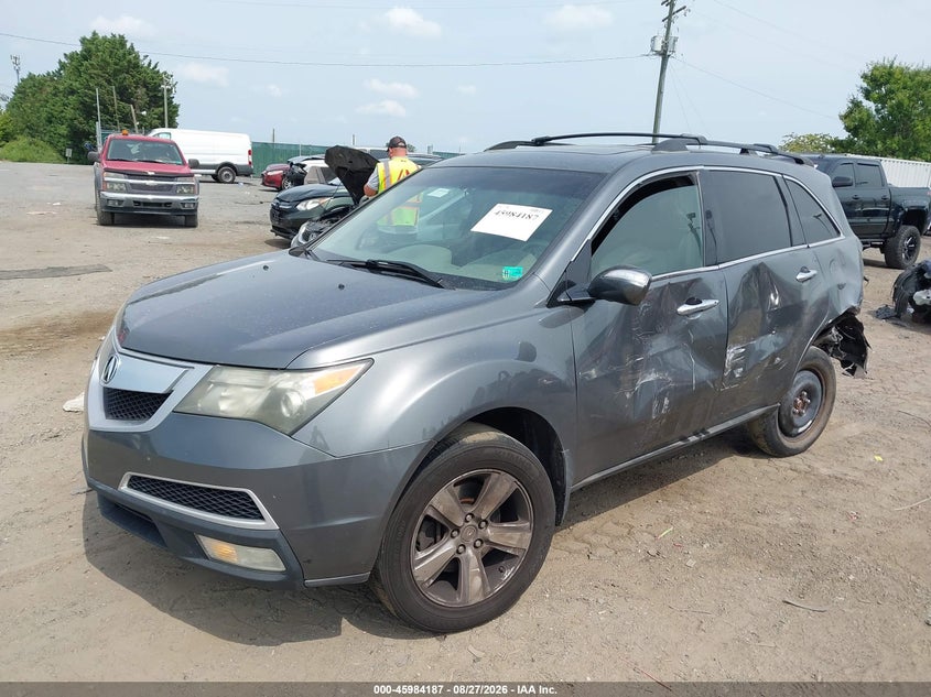 2011 Acura MDX, Left Rear, IAAI, VIN 2HNYD2H47BH535958 — photo 2