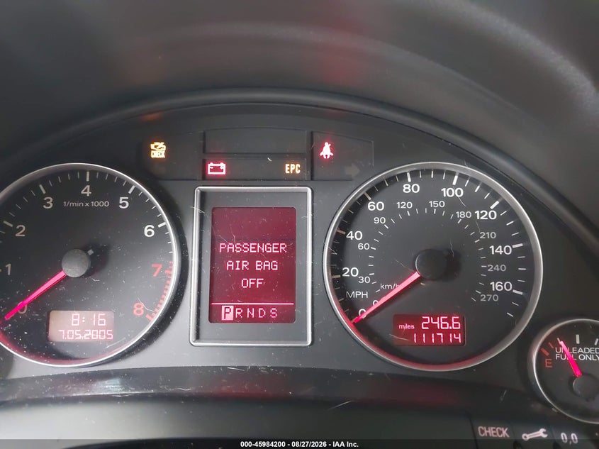 2006 AUDI A4 auction photo 7