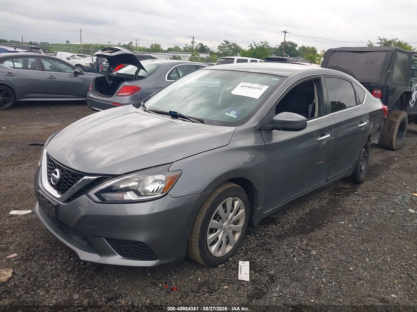 2019 Nissan Sentra, Front End, IAAI, VIN 3N1AB7AP0KY450293 — photo 2