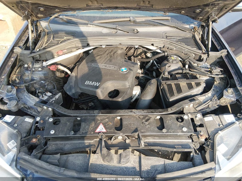BMW X3 2016 VIN 5UXWX9C57G0D73694