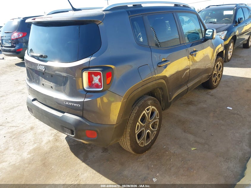 Vin: zaccjbdb3hpf78679, lot: 46483746, jeep renegade limited 4x4 20174