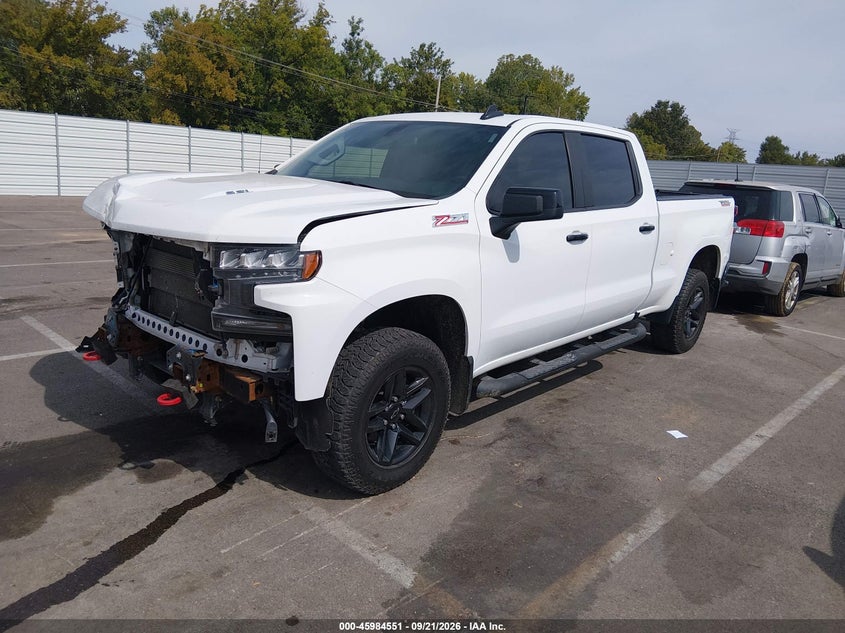 Vin: 1gcpyfel5lz222837, lot: 46483824, chevrolet silverado 1500 4wd  standard bed lt trail boss 20202
