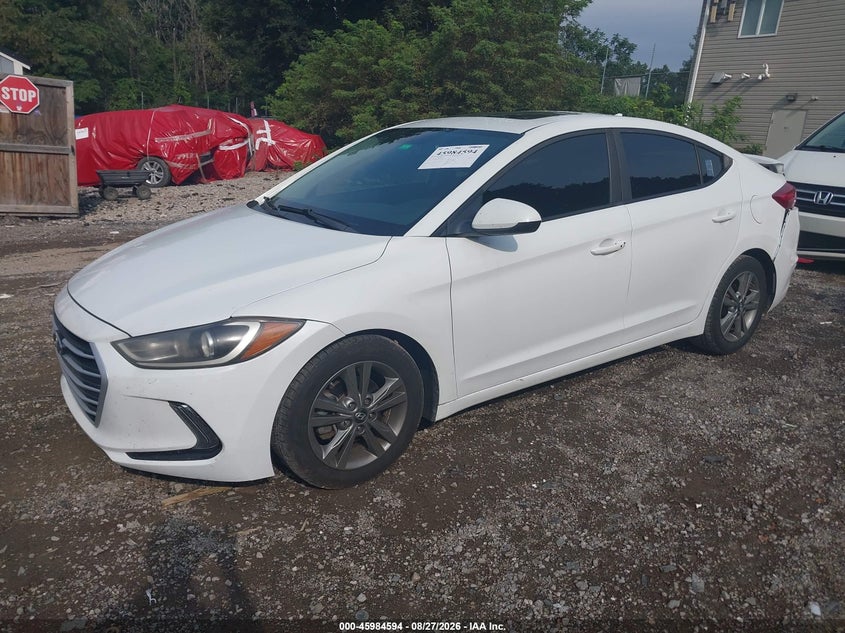 2018 Hyundai Elantra Value Edition, Rear, IAAI, VIN 5NPD84LF8JH287304 — photo 2