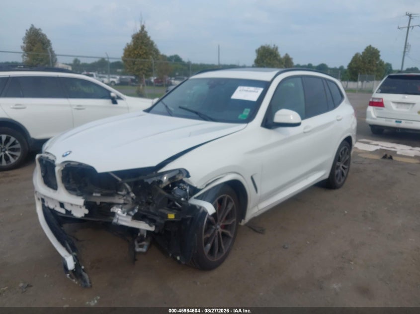 Vin: 5uxty9c0xm9f84318, lot: 46483877, bmw x3 m40i 20212
