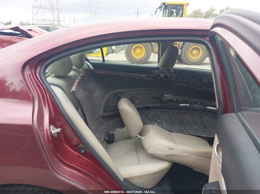 2014 HONDA CIVIC SEDAN 1.8L I-4 VVT, 143HP