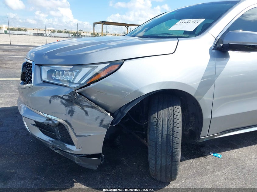 ACURA MDX 2019 VIN 5J8YD3H54KL003513