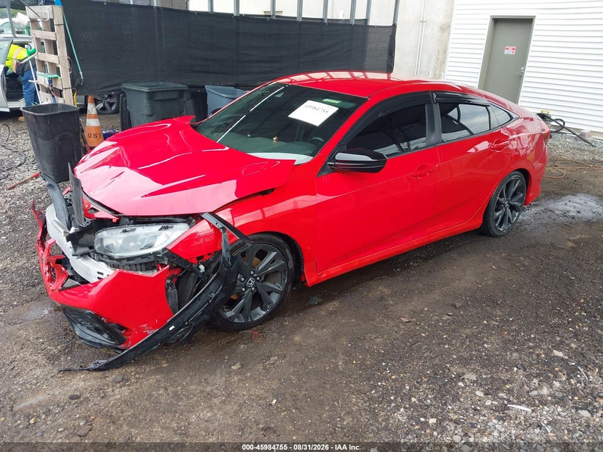 2020 Honda Civic, Front End, IAAI, VIN 2HGFC2E87LH545464 — photo 2