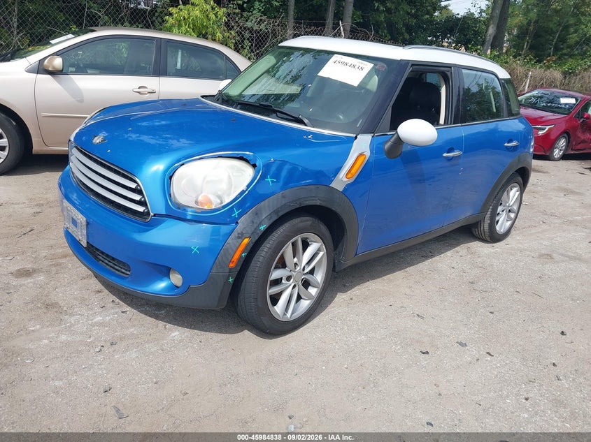Vin: wmwzb3c57bwh94697, lot: 46484111, mini cooper countryman 20112