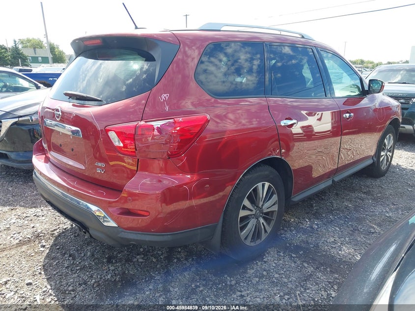 Vin: 5n1dr2mm0hc633295, lot: 46484112, nissan pathfinder sv 20174