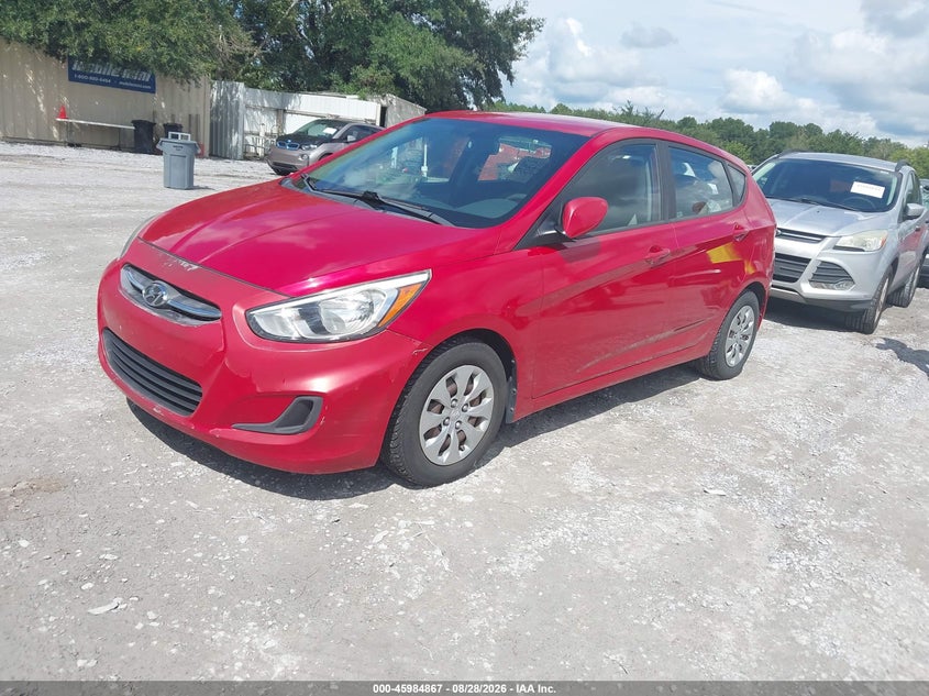 2017 HYUNDAI ACCENT HATCHBACK 1.6L I-4 DI, DOHC, VVT, REGULAR , 137HP