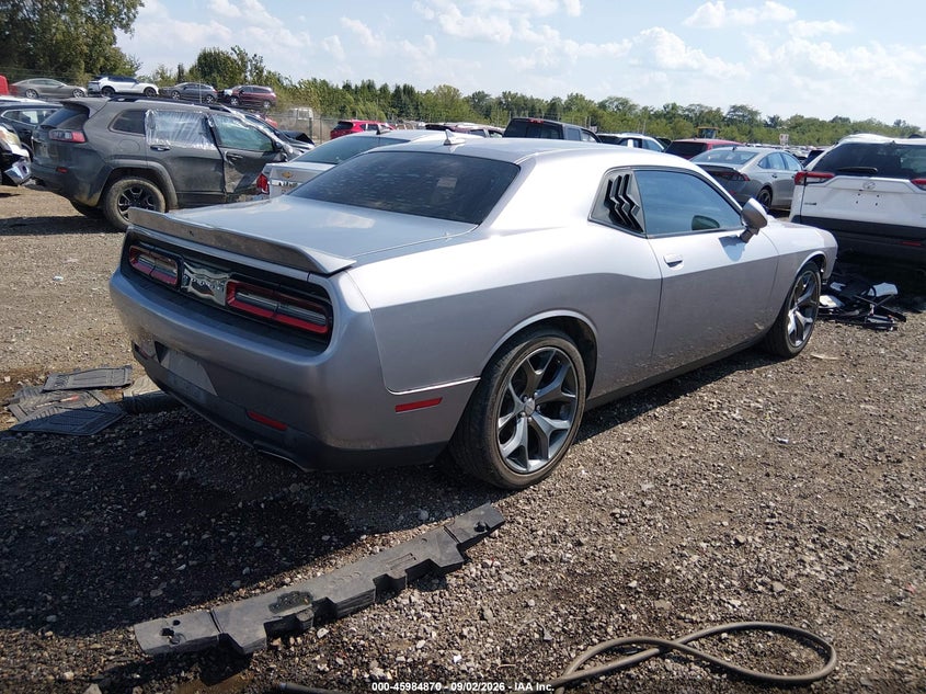 Vin: 2c3cdzag5fh704964, lot: 46484143, dodge challenger sxt 20154