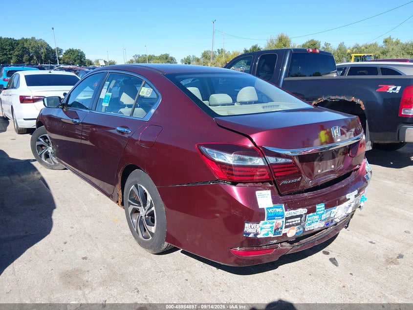 Vin: 1hgcr2f38ha273405, lot: 46484170, honda accord lx 20173