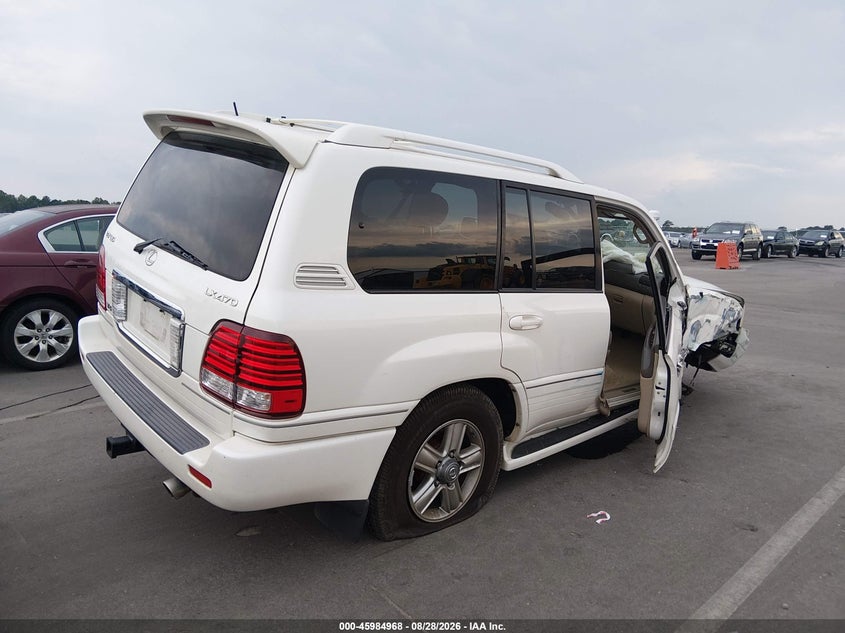 LEXUS LX 470 2007 VIN JTJHT00W774026383