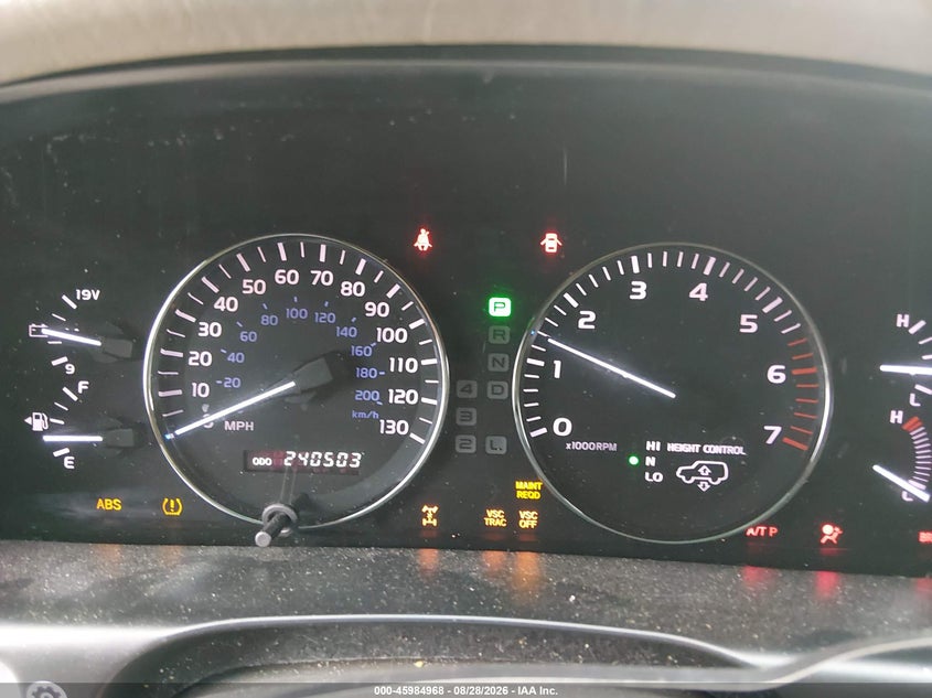 LEXUS LX 470 2007 VIN JTJHT00W774026383