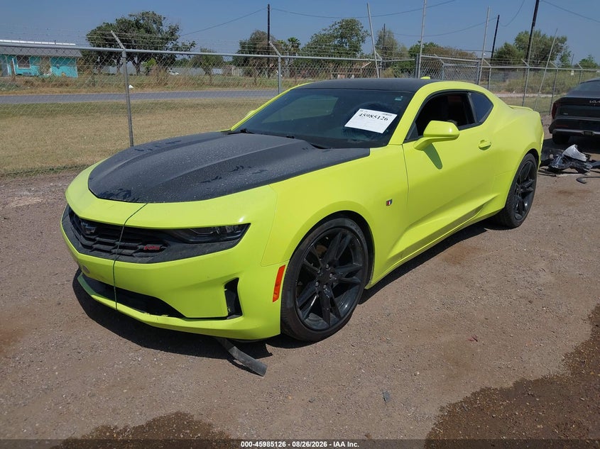 2019 Chevrolet Camaro 1Lt, Изъятое, IAAI, VIN 1G1FB1RS6K0157039 — фото 2
