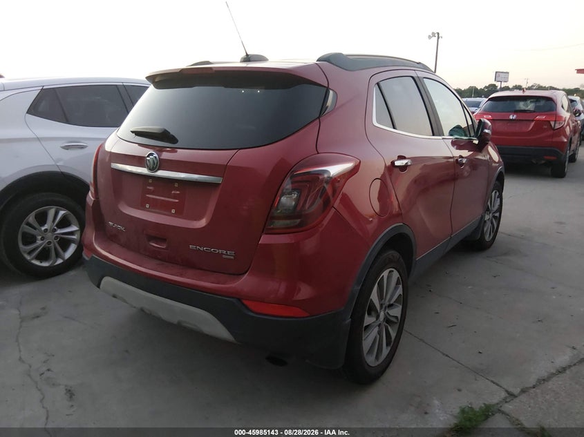 Vin: kl4cjesb8jb680137, lot: 46484416, buick encore preferred 20184