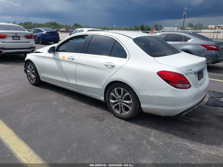 Vin: 55swf4jb5ju248357, lot: 46484425, mercedes-benz c 300 20183
