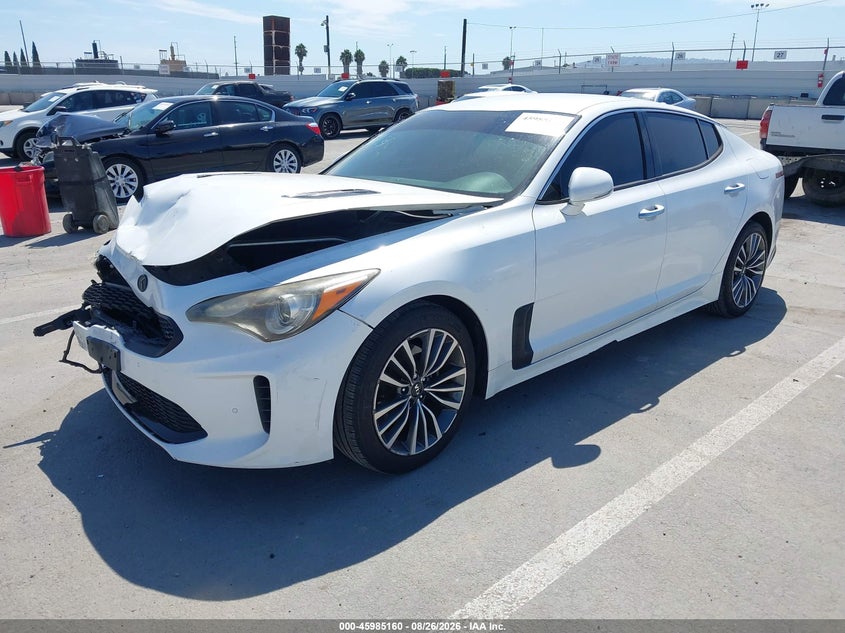 2019 Kia Stinger, Удар спереди, IAAI, VIN KNAE15LA7K6049536 — фото 2