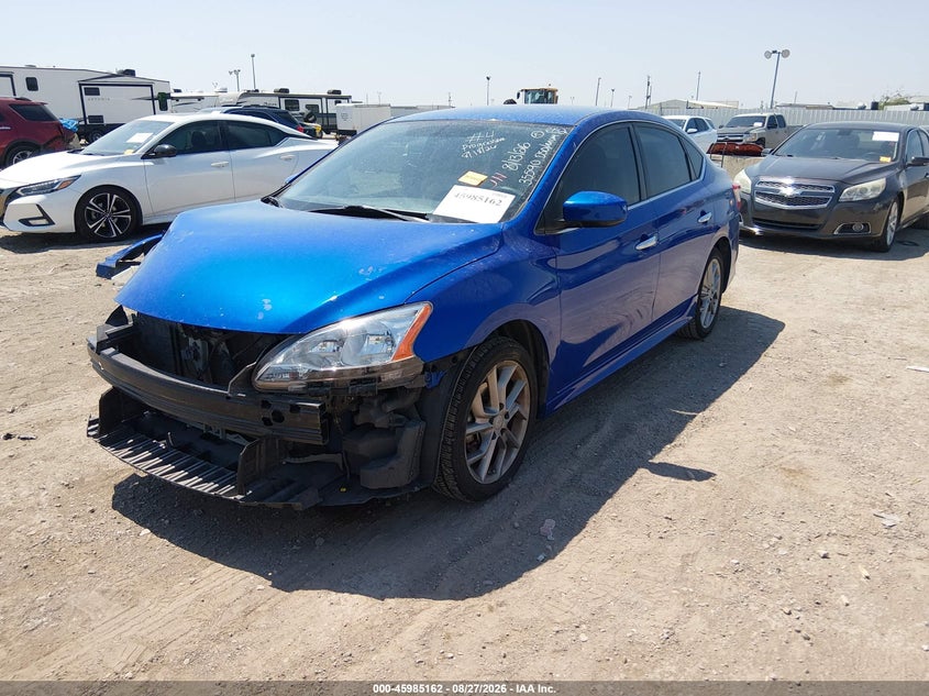 2013 Nissan Sentra, Удар спереду, IAAI, VIN 3N1AB7AP5DL715659 — фото 2