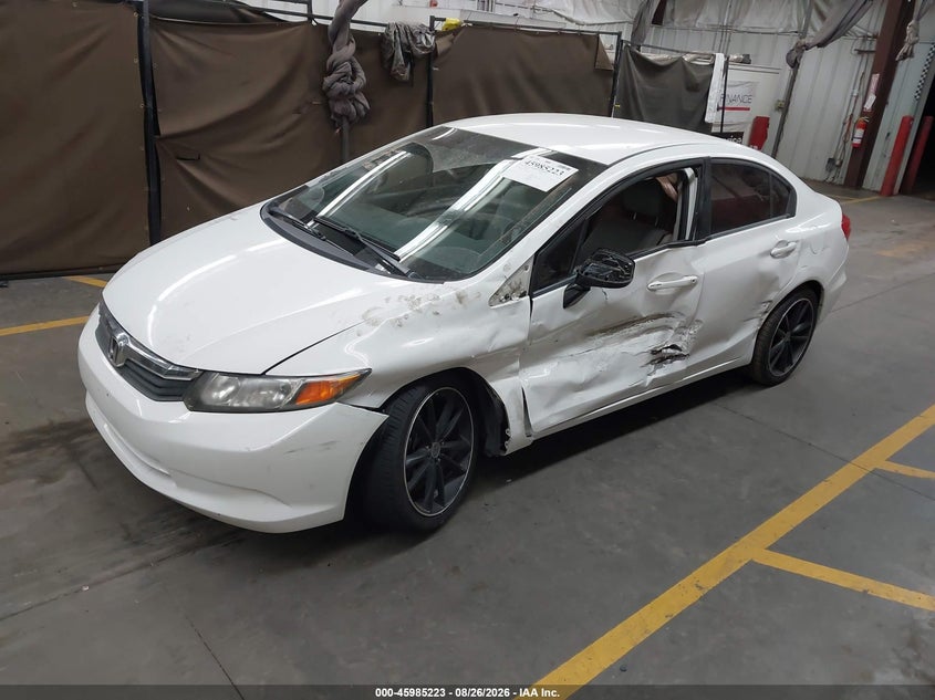 2012 Honda Civic, Левый бок, IAAI, VIN 19XFB2F58CE328586 — фото 2