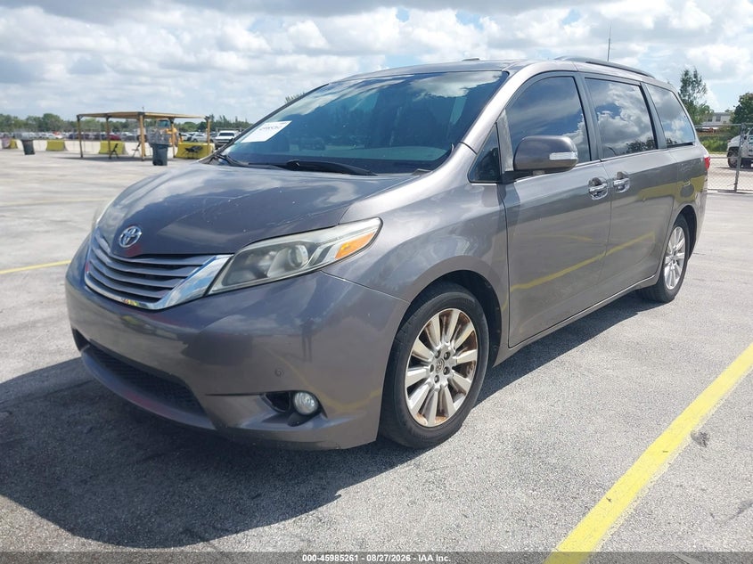 2016 Toyota Sienna, Обычный износ, IAAI, VIN 5TDYK3DC2GS746993 — фото 2