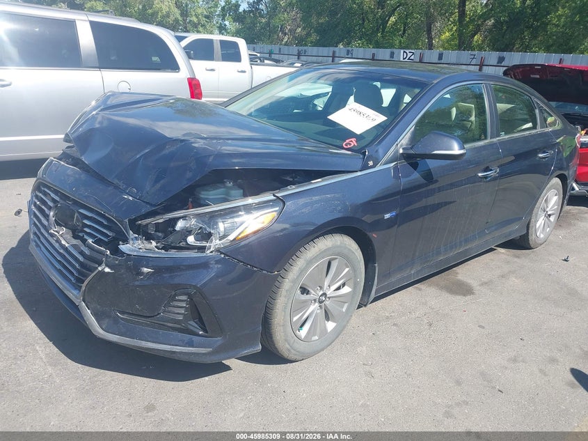 2018 Hyundai Sonata, Удар спереду, IAAI, VIN KMHE24L3XJA085823 — фото 2