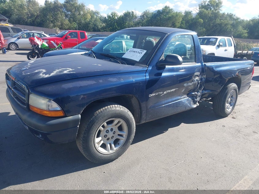 2001 Dodge Dakota, Left Side, IAAI, VIN 1B7FL26X51S327131 — photo 2