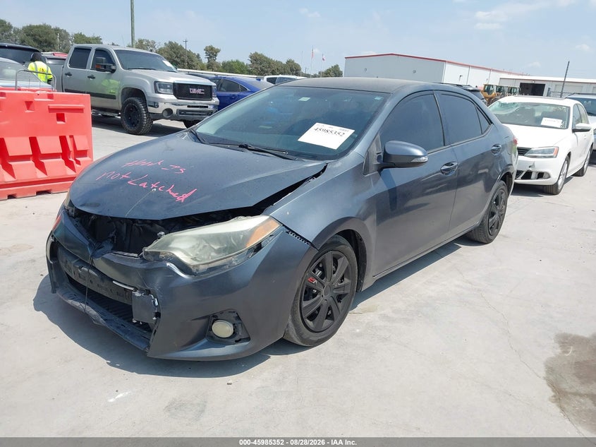 Vin: 5yfburhe9fp299469, lot: 46484625, toyota corolla s 20152