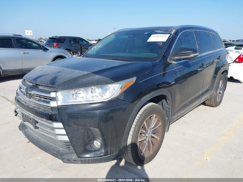 2017 Toyota Highlander Xle, Правый зад, IAAI, VIN 5TDKZRFH0HS519865 — фото 2