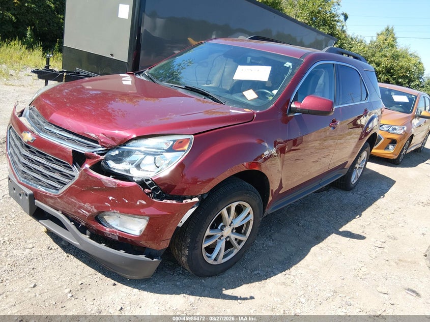 2016 Chevrolet Equinox, Удар спереди, IAAI, VIN 2GNALCEK0G6309869 — фото 2