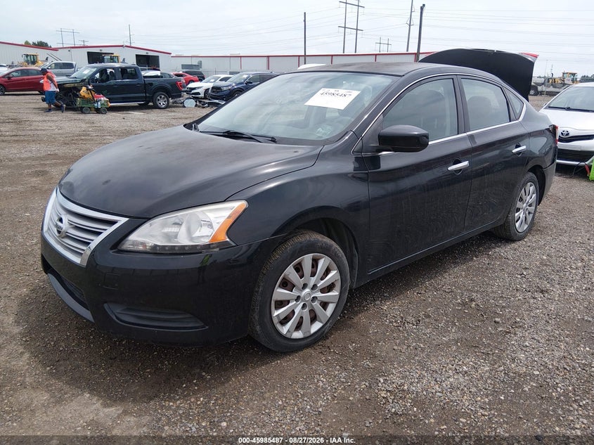 2014 Nissan Sentra, Rear, IAAI, VIN 3N1AB7AP0EY200119 — photo 2