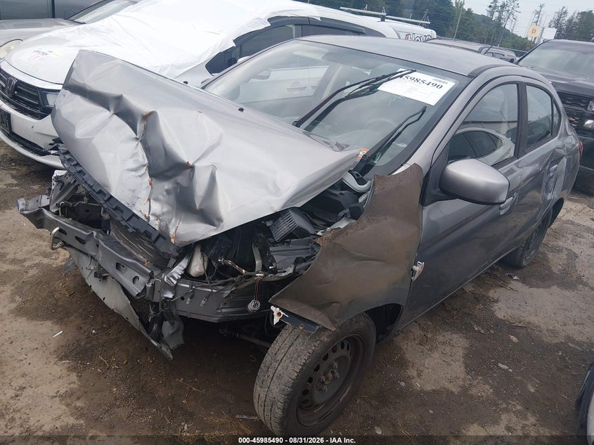 2018 Mitsubishi Mirage, Front End, IAAI, VIN ML32F3FJ7JHF01758 — photo 2