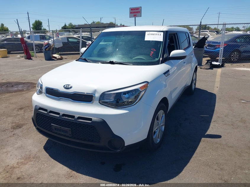 2016 Kia Soul, Front End, IAAI, VIN KNDJN2A23G7318097 — photo 2