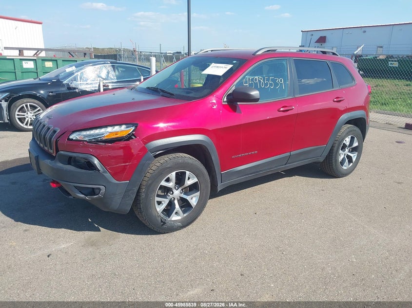 2017 Jeep Cherokee, Left Front, IAAI, VIN 1C4PJMBB6HW654141 — photo 2