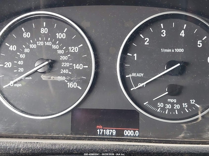 BMW 328I 2013 VIN WBA3C1C5XDF436579