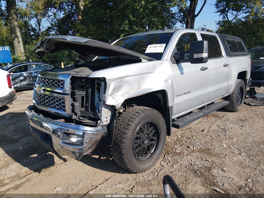 2014 Chevrolet Silverado, Удар спереду, IAAI, VIN 3GCUKREC3EG525270 — фото 2