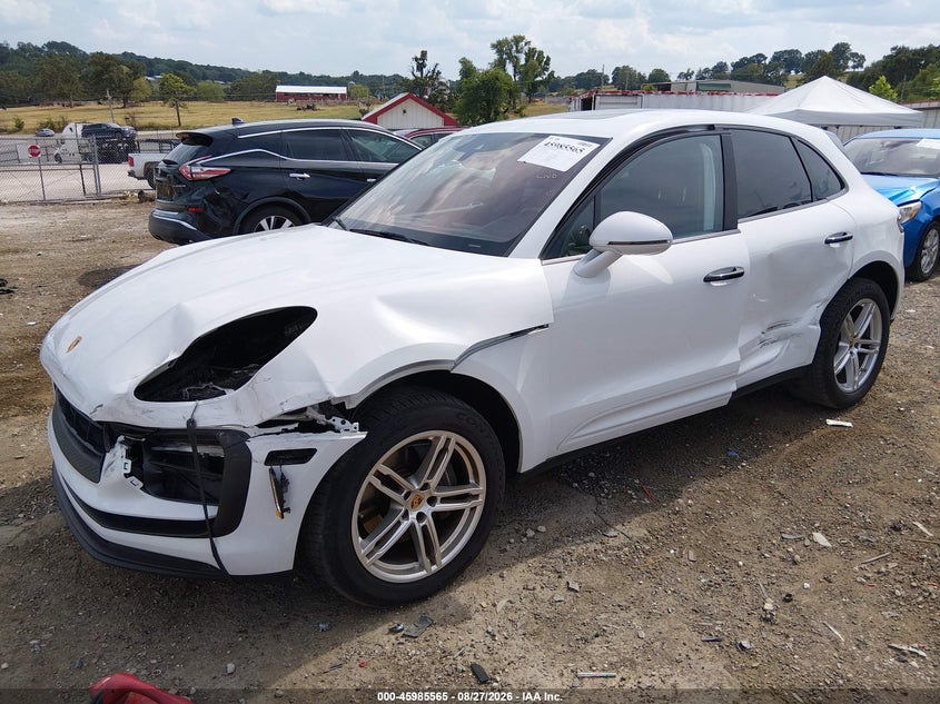 2022 Porsche Macan, Левый бок, IAAI, VIN WP1AA2A53NLB04378 — фото 2