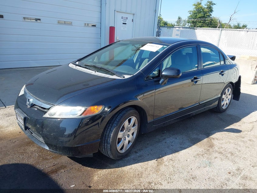2007 Honda Civic, Удар ззаду, IAAI, VIN 1HGFA16547L109698 — фото 2