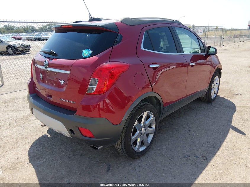 Vin: kl4cjcsbxfb029992, lot: 46485004, buick encore leather 20154