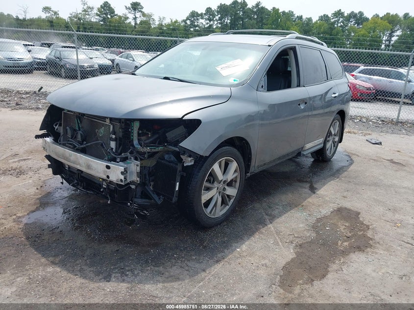 2016 Nissan Pathfinder, Front End, IAAI, VIN 5N1AR2MM3GC637987 — photo 2