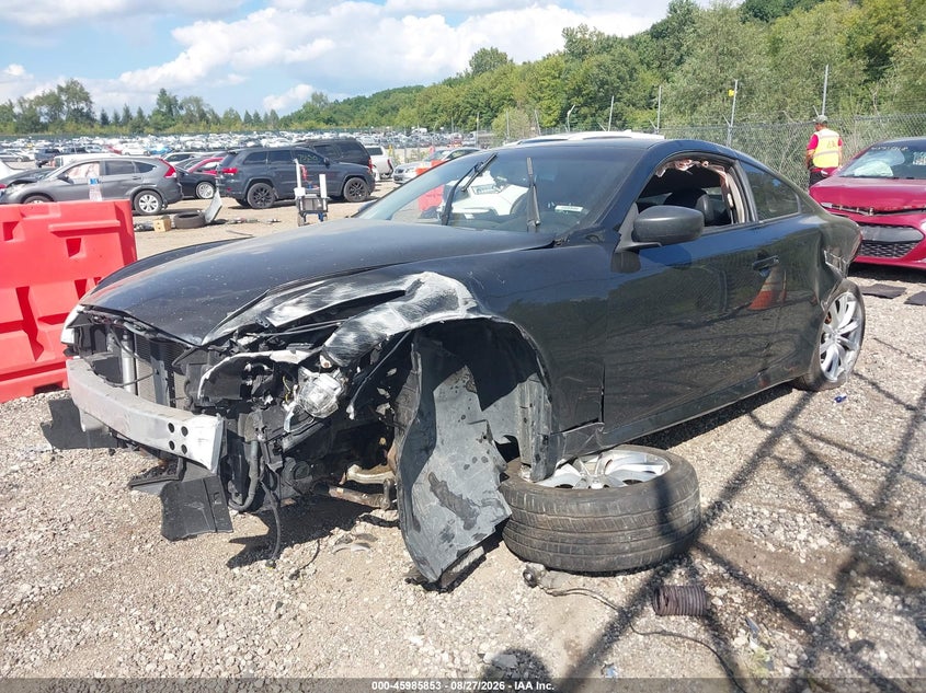 2012 Infiniti G, Front & Rear, IAAI, VIN JN1CV6EL6CM470277 — photo 2