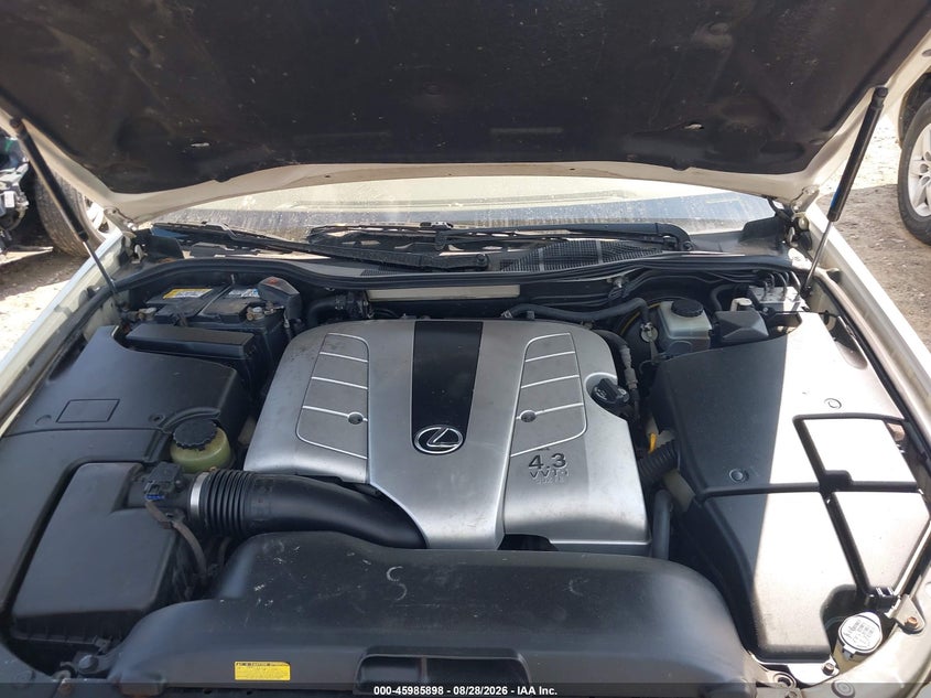 LEXUS LS 430 2001 VIN JTHBN30F010023634